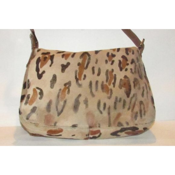 Fendi Mamma Zucco Leopard Print Shoulder Bag Pony Hair And Leather - Picture 12 of 12
